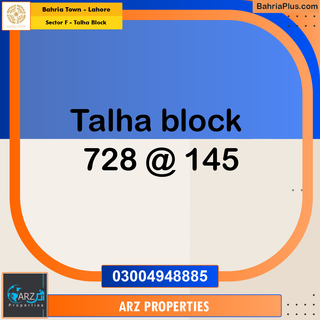 Residential Plot for Sale in Sector F - Talha Block -  Bahria Town, Lahore - (BP-329365)
