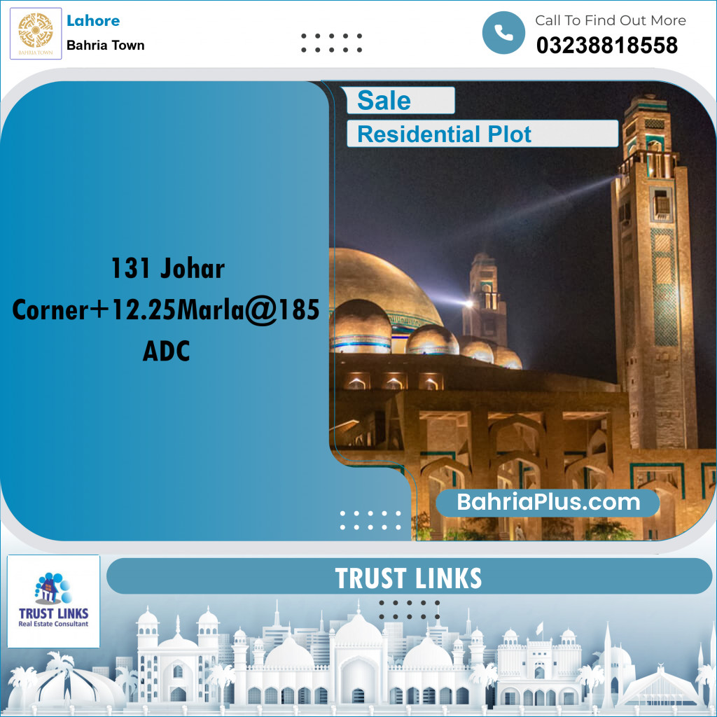 Residential Plot for Sale in Bahria Town, Lahore - (BP-329423)