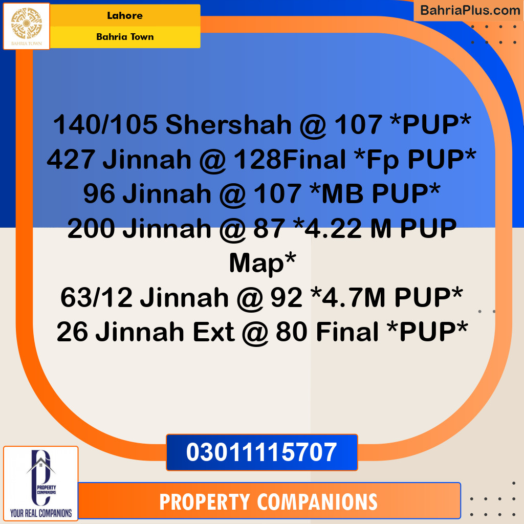 Residential Plot for Sale in Bahria Town, Lahore - (BP-329487)