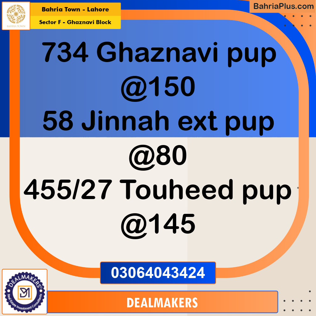 10 Marla Residential Plot for Sale in Sector F - Ghaznavi Block -  Bahria Town, Lahore - (BP-329582)