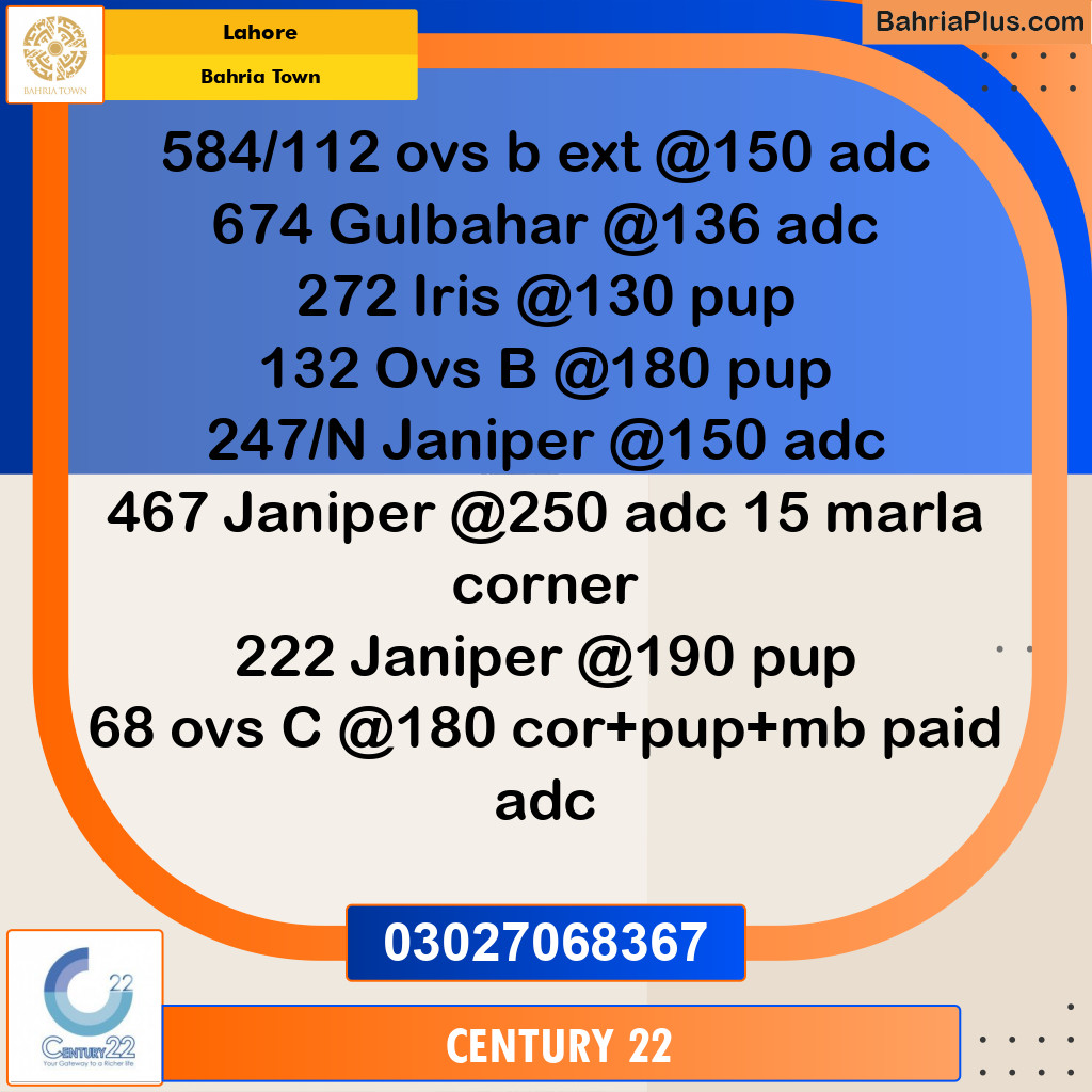 Residential Plot for Sale in Bahria Town, Lahore - (BP-329609)