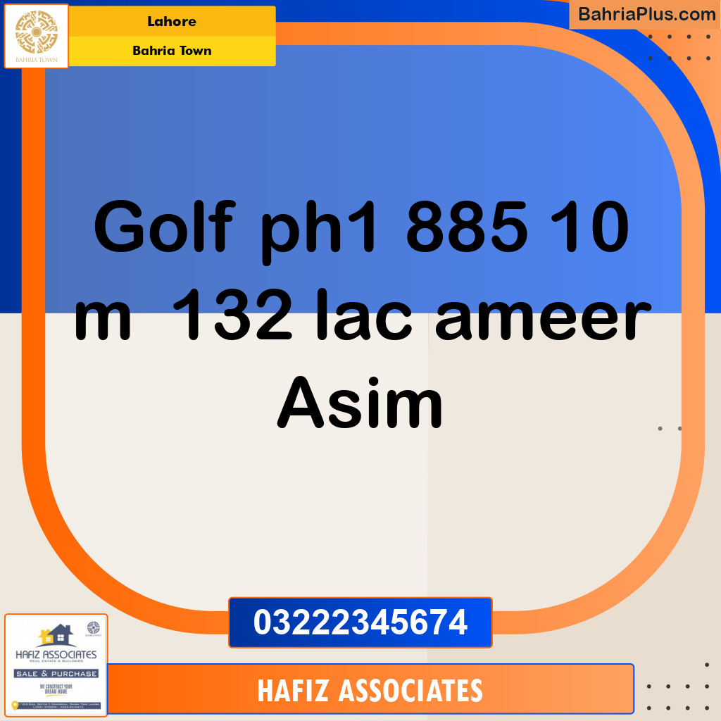 Residential Plot for Sale in Bahria Town, Lahore - (BP-329712)