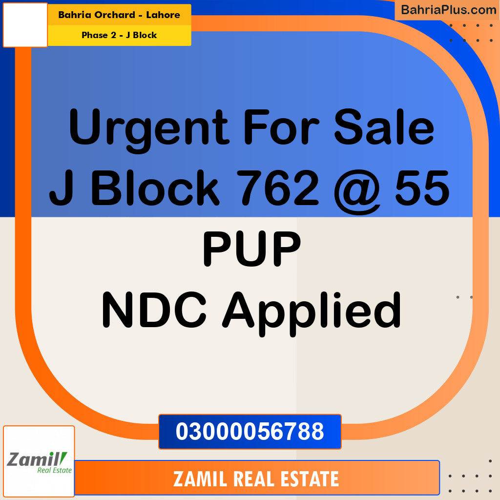 8 Marla Residential Plot for Sale in Phase 2 - J Block -  Bahria Orchard, Lahore - (BP-329734)