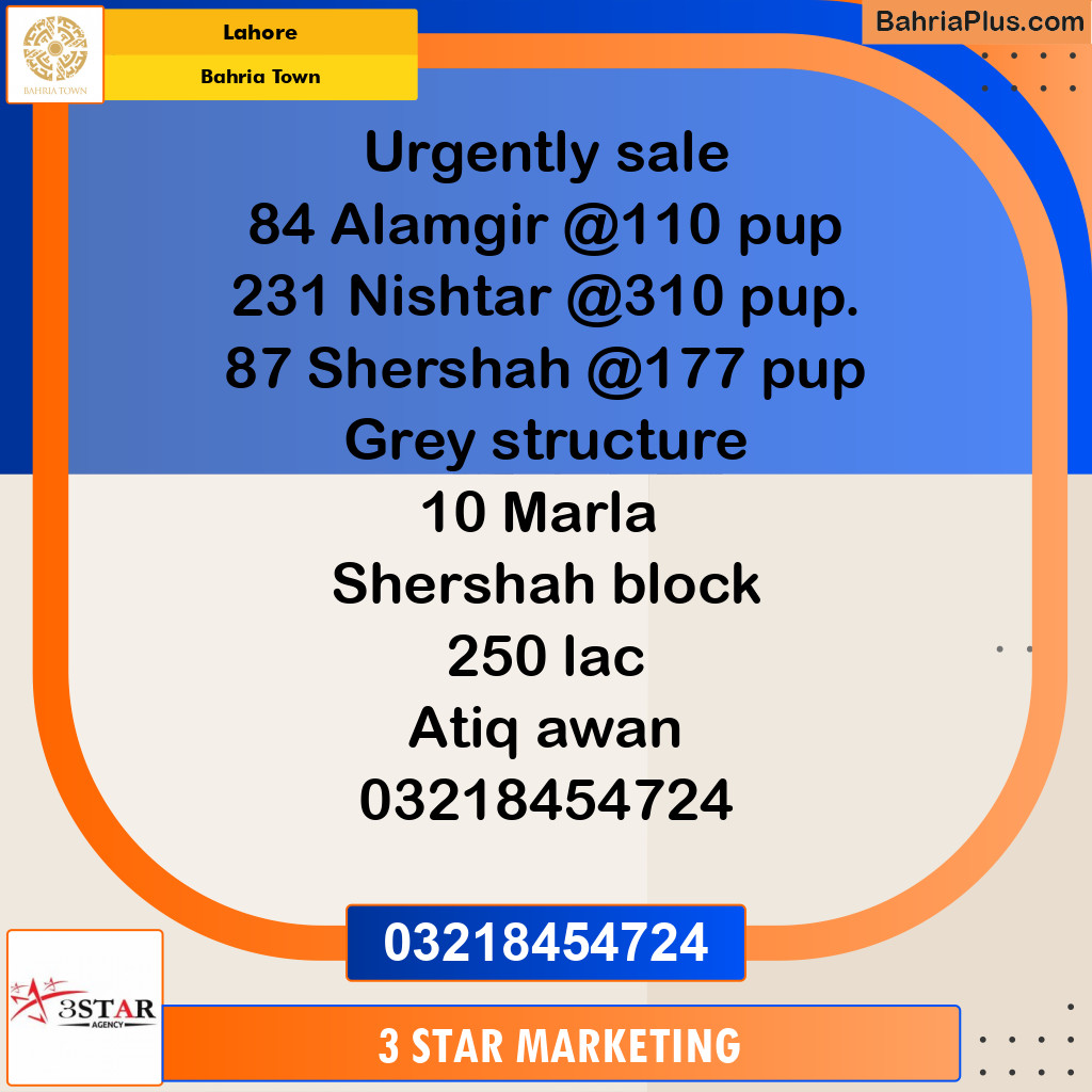 Residential Plot for Sale in Bahria Town, Lahore - (BP-329912)