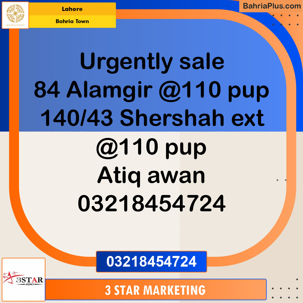 Residential Plot for Sale in Bahria Town, Lahore - (BP-329925)