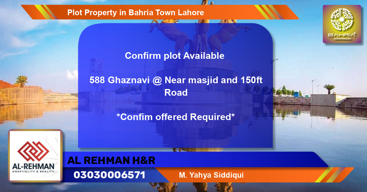 Residential Plot for Sale in Bahria Town, Lahore - (BP-33049)