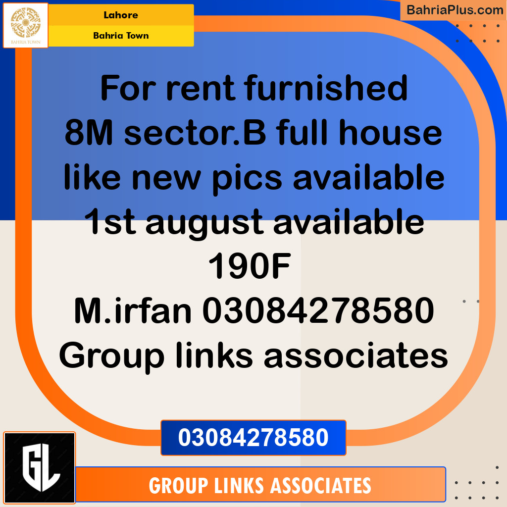 Residential House for Rent in Bahria Town, Lahore - (BP-330527)