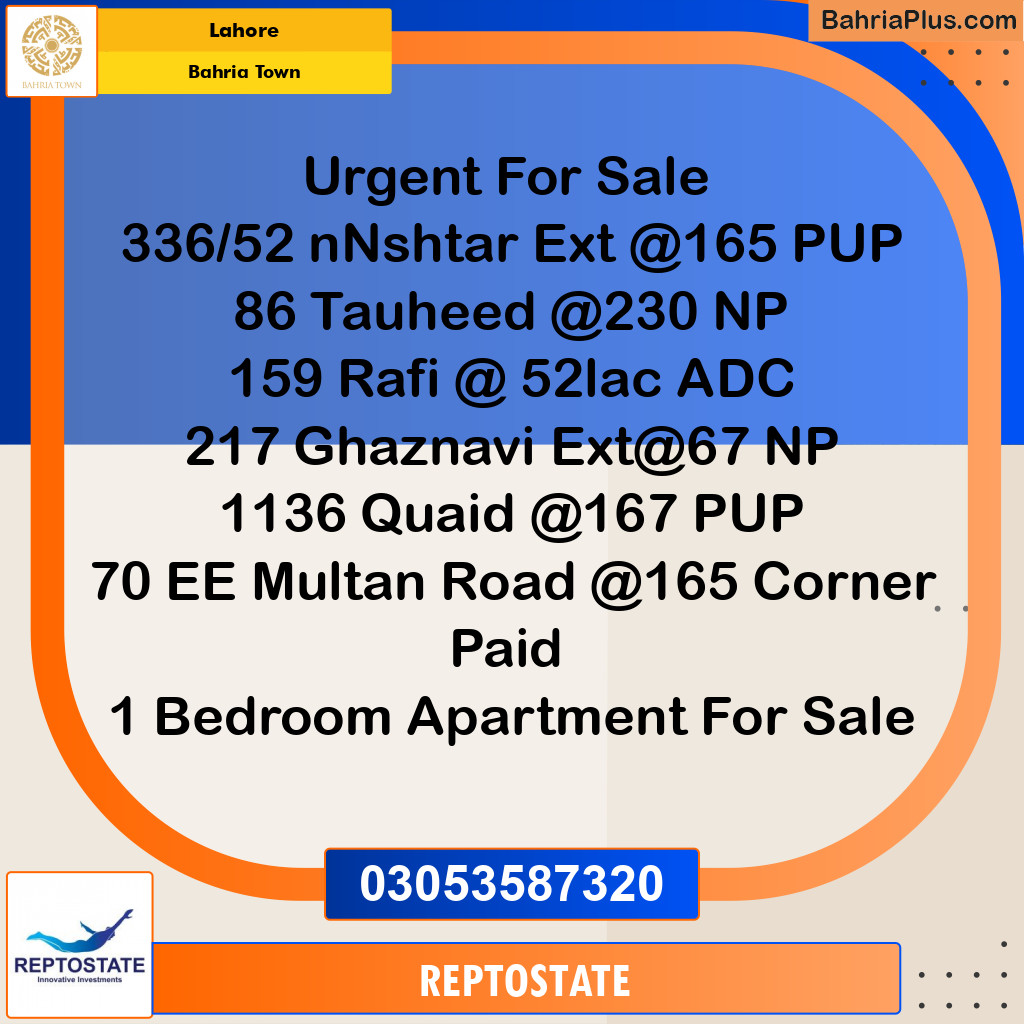 Residential Plot for Sale in Bahria Town, Lahore - (BP-330554)