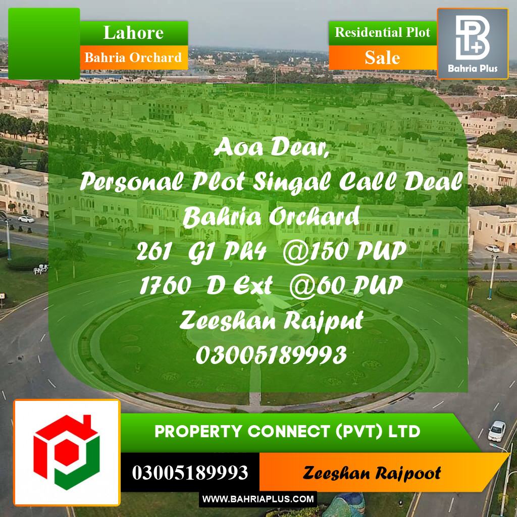 Residential Plot for Sale in Bahria Orchard, Lahore - (BP-330644)