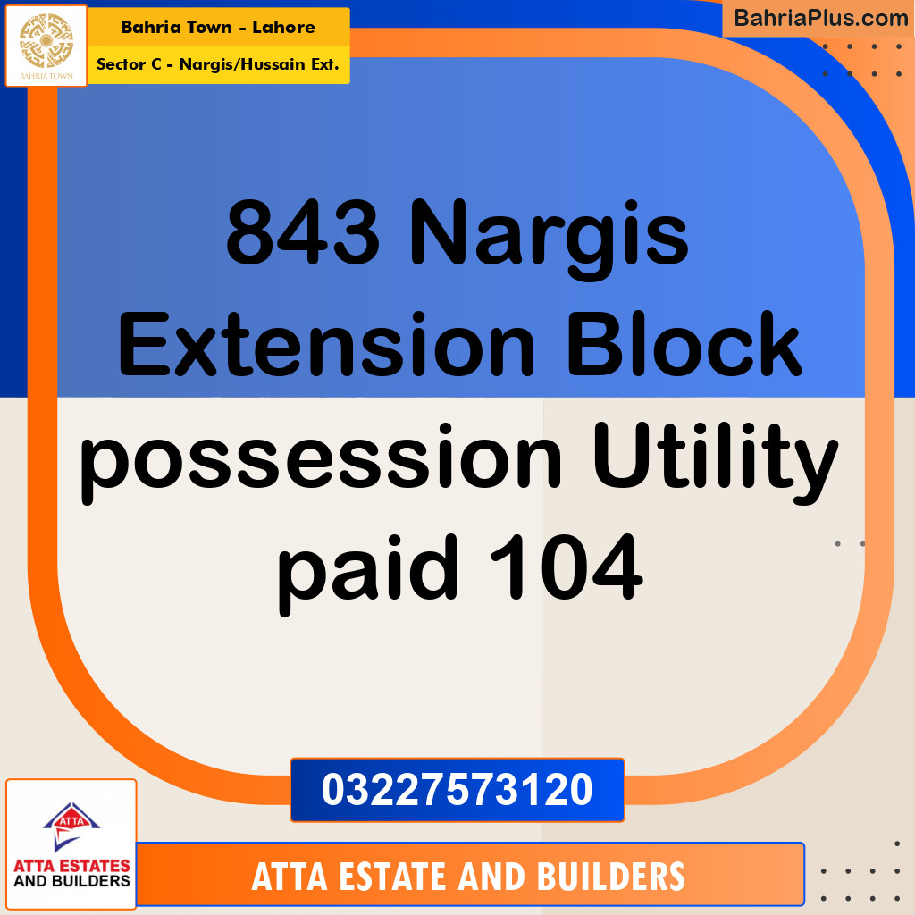 10 Marla Residential Plot for Sale in Sector C - Nargis/Hussain Ext. -  Bahria Town, Lahore - (BP-330646)
