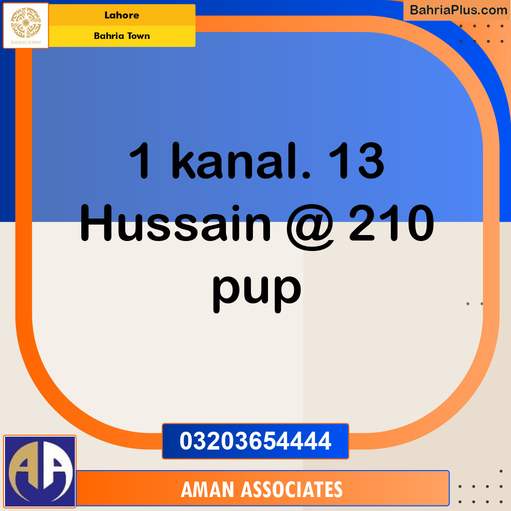 Residential Plot for Sale in Bahria Town, Lahore - (BP-330669)