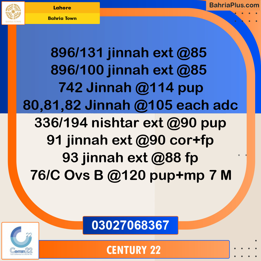 Residential Plot for Sale in Bahria Town, Lahore - (BP-330813)