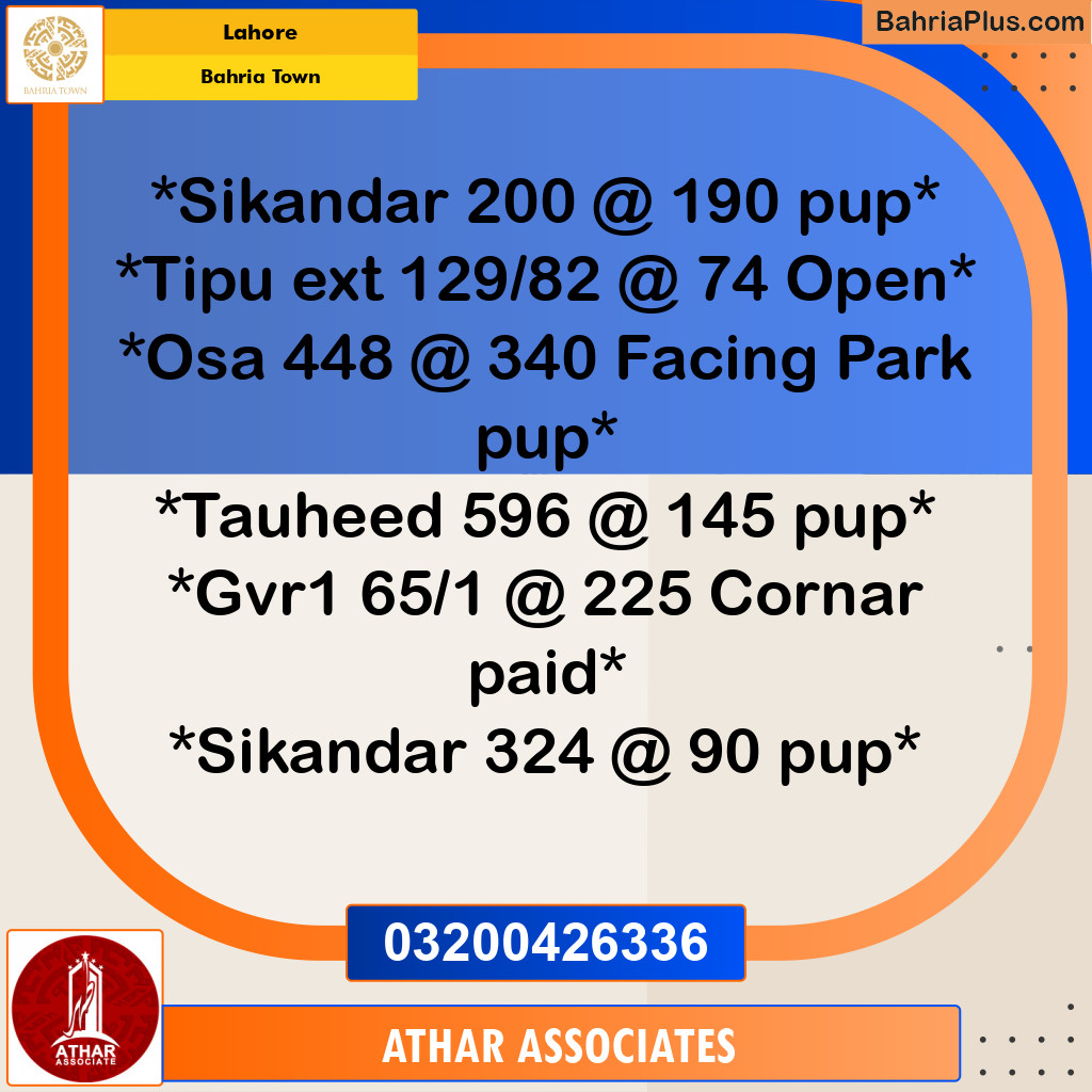 10 Marla Residential Plot for Sale in Bahria Town, Lahore - (BP-330883)