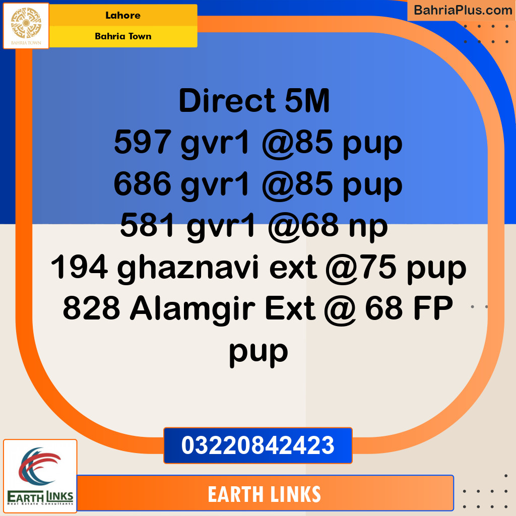 Residential Plot for Sale in Bahria Town, Lahore - (BP-330947)