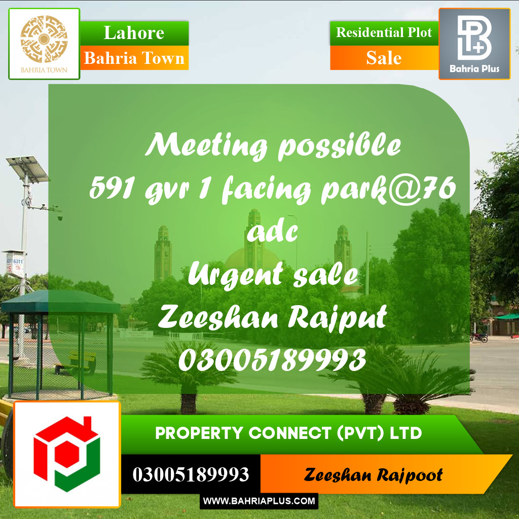 Residential Plot for Sale in Bahria Town, Lahore - (BP-330967)