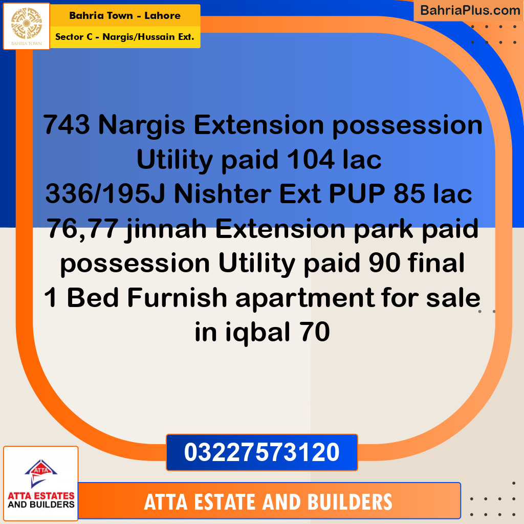 10 Marla Residential Plot for Sale in Sector C - Nargis/Hussain Ext. -  Bahria Town, Lahore - (BP-331020)