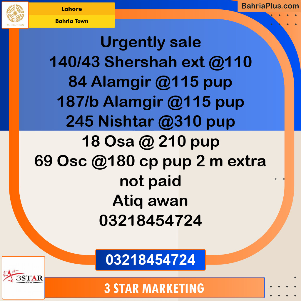 Residential Plot for Sale in Bahria Town, Lahore - (BP-331136)