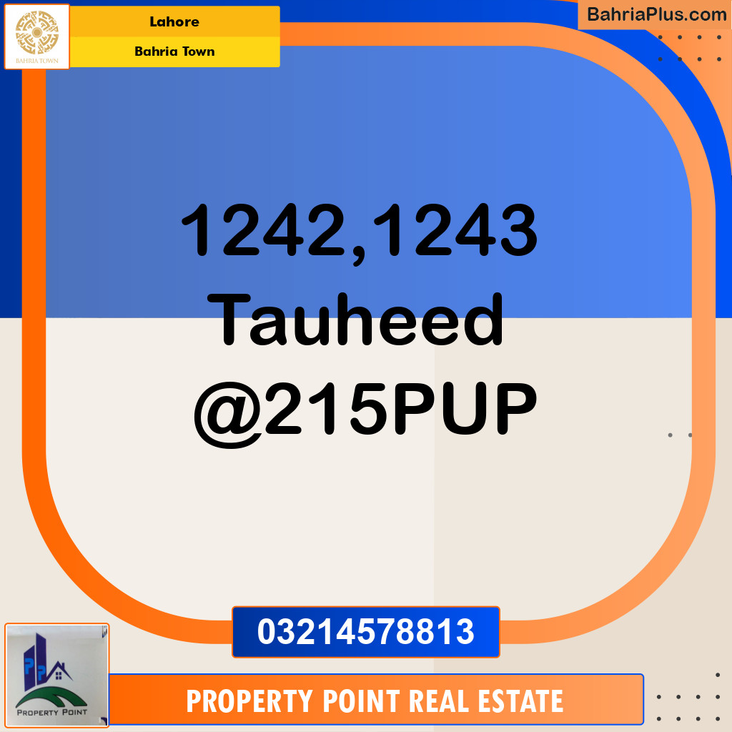 Residential Plot for Sale in Bahria Town, Lahore - (BP-331144)