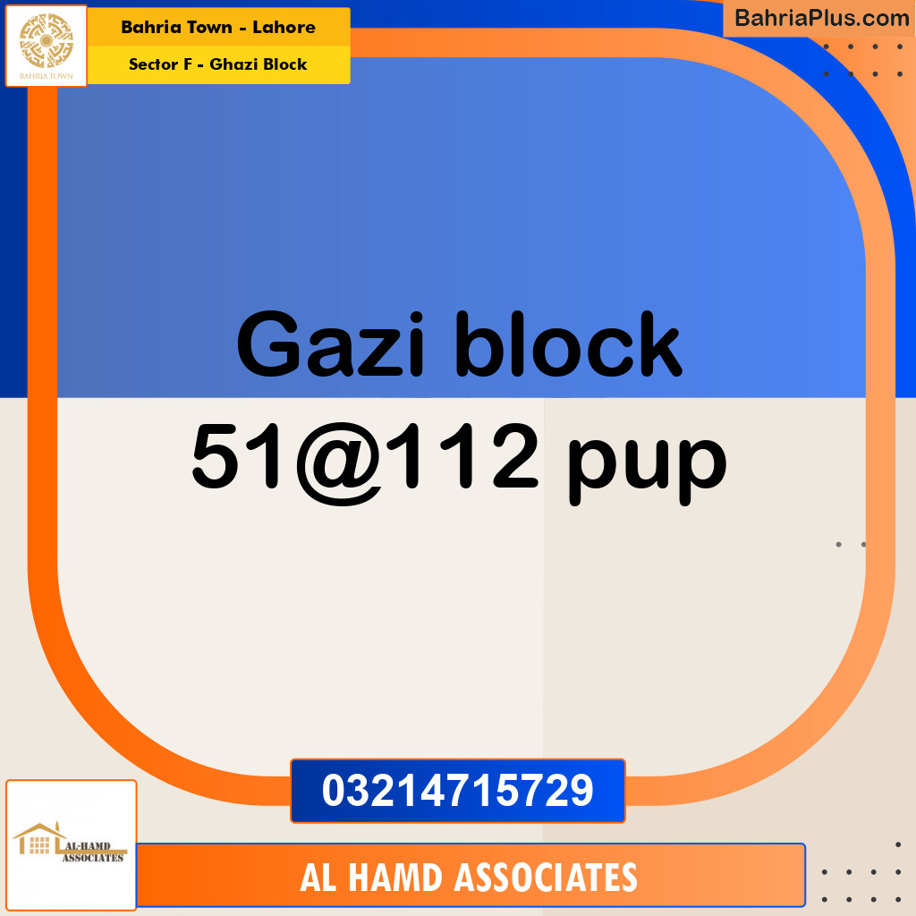 10 Marla Residential Plot for Sale in Sector F - Ghazi Block -  Bahria Town, Lahore - (BP-331249)