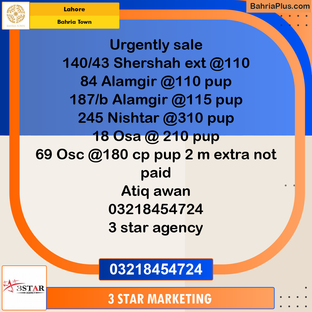 Residential Plot for Sale in Bahria Town, Lahore - (BP-331304)