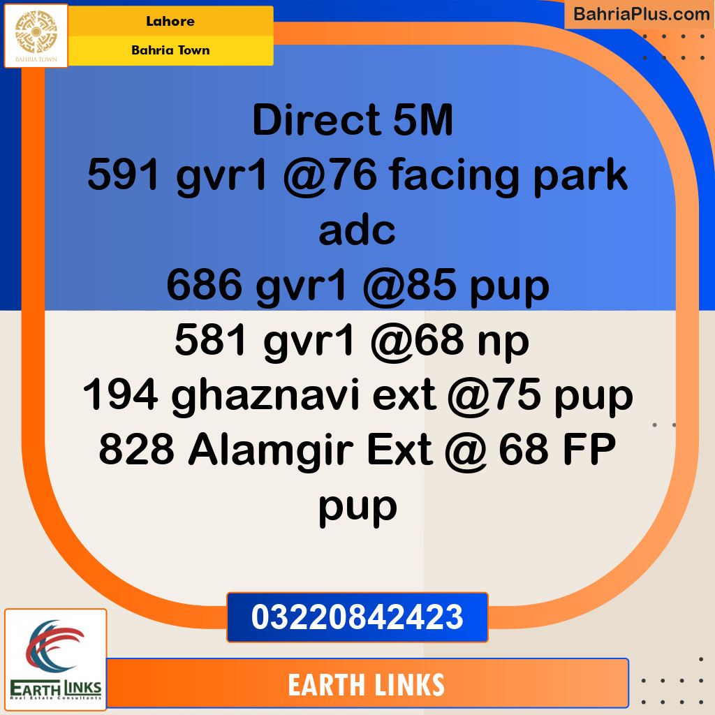 Residential Plot for Sale in Bahria Town, Lahore - (BP-331327)