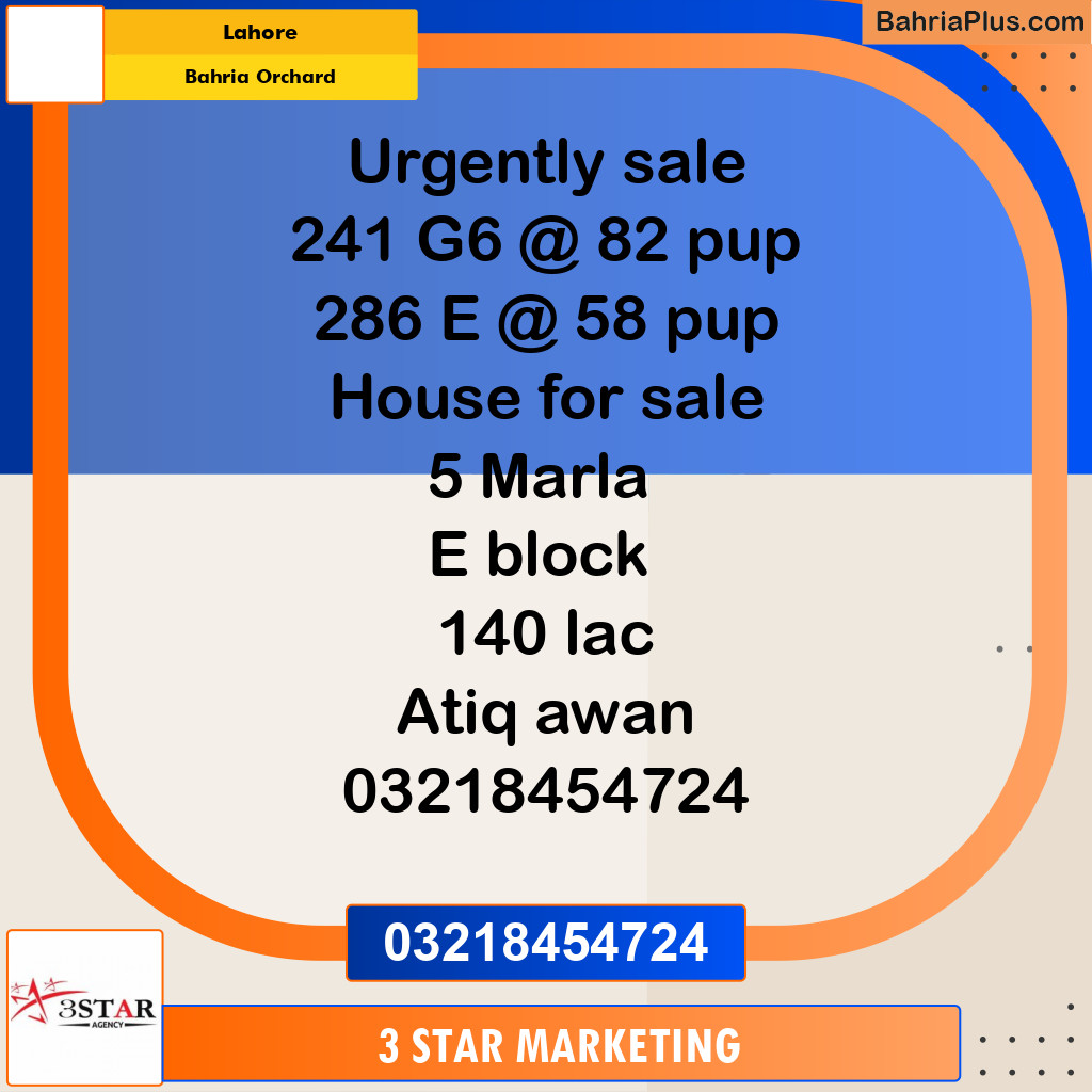 Residential Plot for Sale in Bahria Orchard, Lahore - (BP-331403)