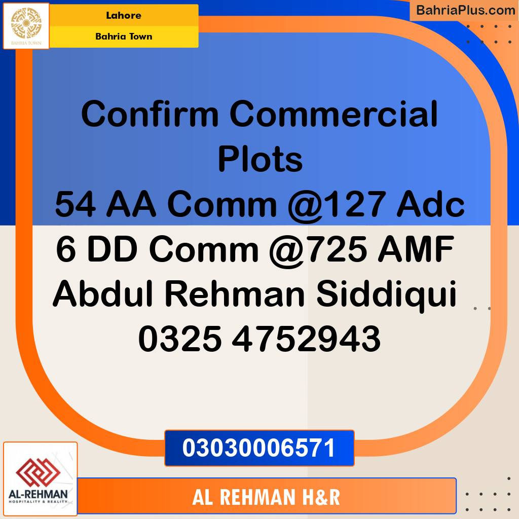 2 Marla Residential Plot for Sale in Bahria Town, Lahore - (BP-331493)