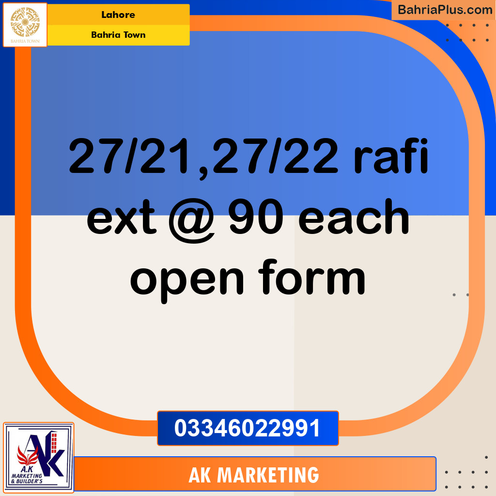 5 Marla Residential Plot for Sale in Bahria Town, Lahore - (BP-331570)