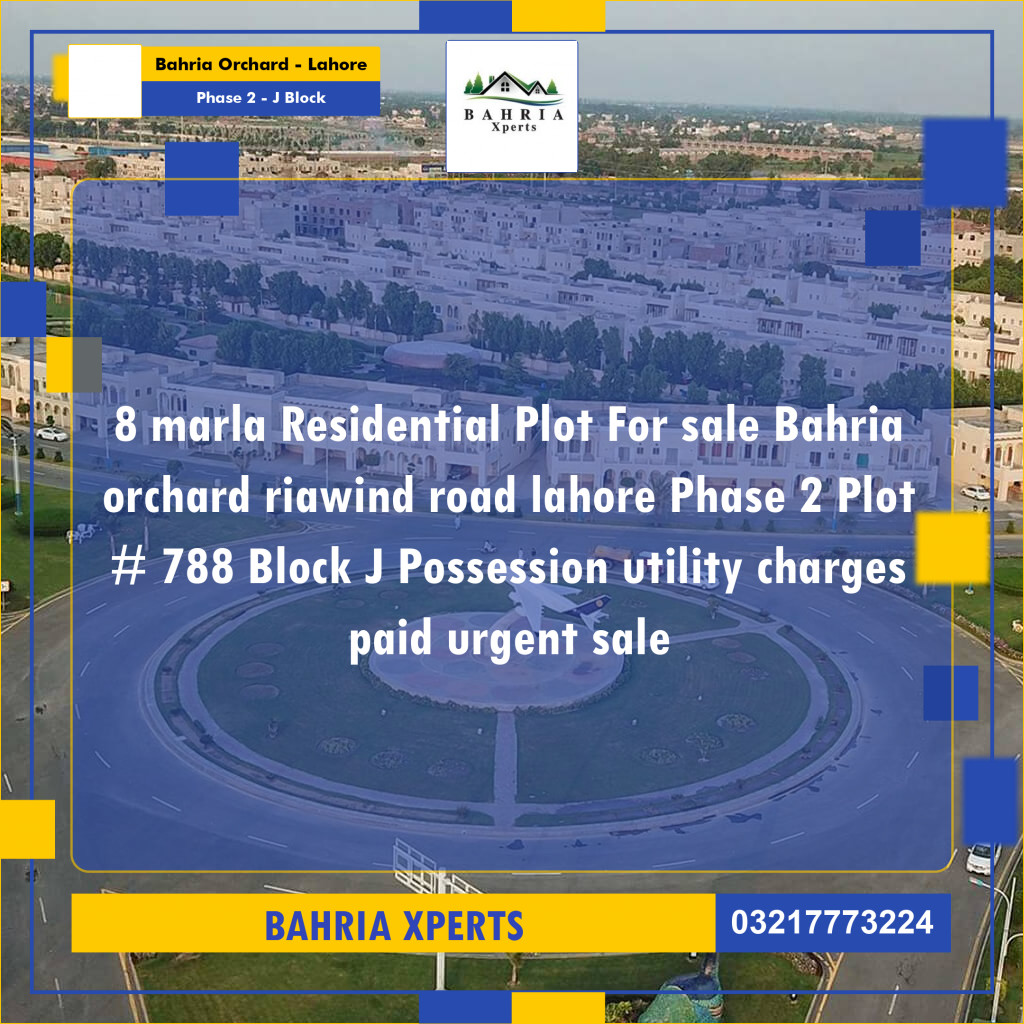 8 Marla Residential Plot for Sale in Phase 2 - J Block -  Bahria Orchard, Lahore - (BP-331723)
