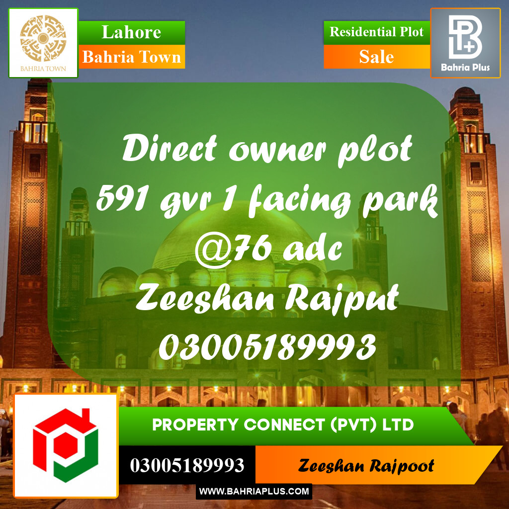 Residential Plot for Sale in Bahria Town, Lahore - (BP-331730)