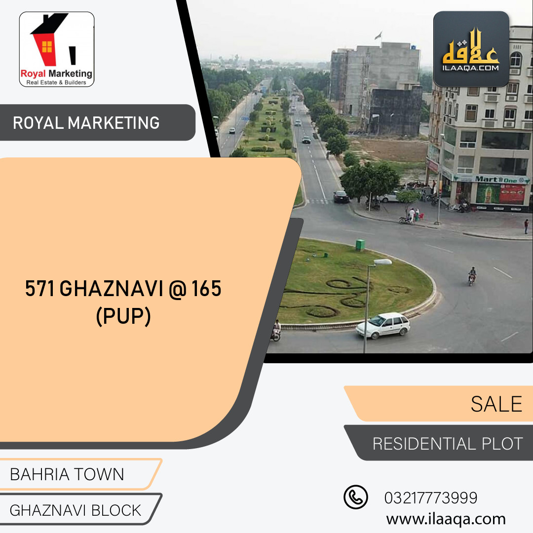10 Marla Residential Plot for Sale in Sector F - Ghaznavi Block -  Bahria Town, Lahore - (BP-331785)