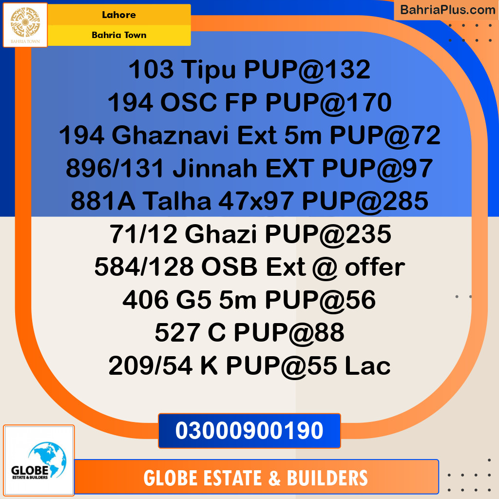 Residential Plot for Sale in Bahria Town, Lahore - (BP-331885)