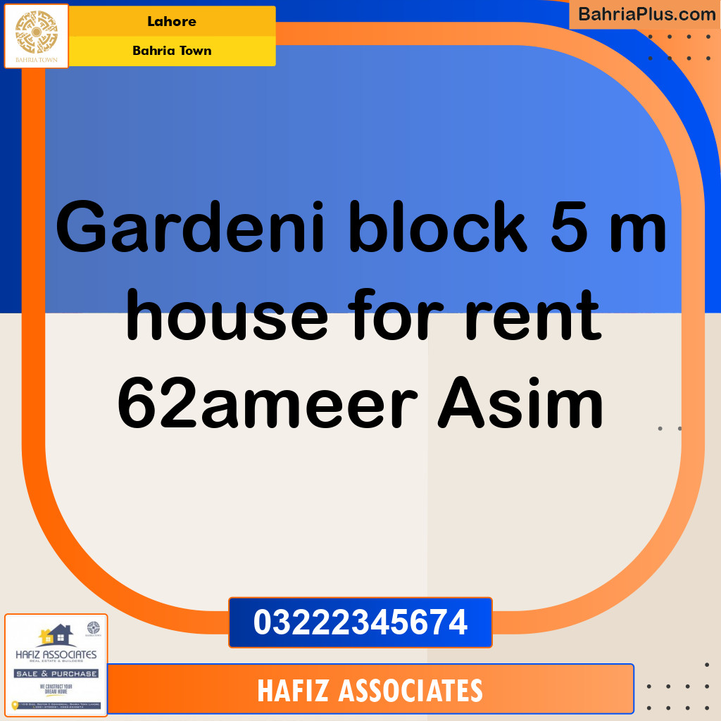 Residential House for Rent in Bahria Town, Lahore - (BP-331988)
