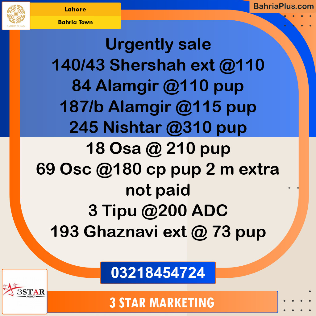 Residential Plot for Sale in Bahria Town, Lahore - (BP-332032)