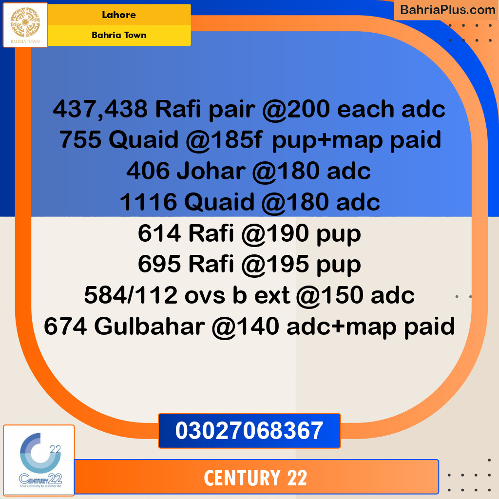 Residential Plot for Sale in Bahria Town, Lahore - (BP-332083)