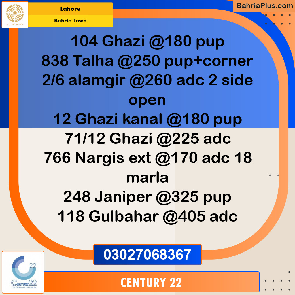 Residential Plot for Sale in Bahria Town, Lahore - (BP-332086)