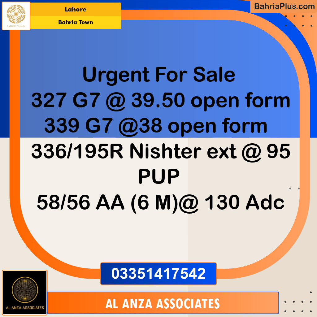 Residential Plot for Sale in Bahria Town, Lahore - (BP-332121)