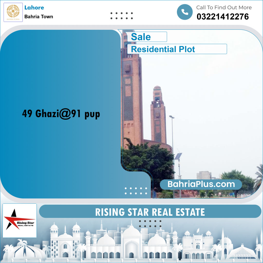 Residential Plot for Sale in Bahria Town, Lahore - (BP-332248)