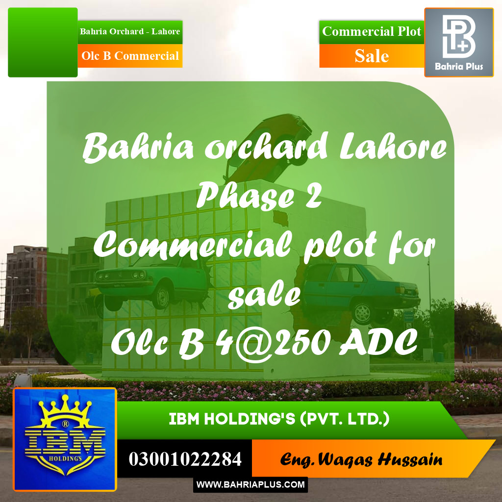 4 Marla Commercial Plot for Sale in OLC B Commercial -  Bahria Orchard, Lahore - (BP-332398)