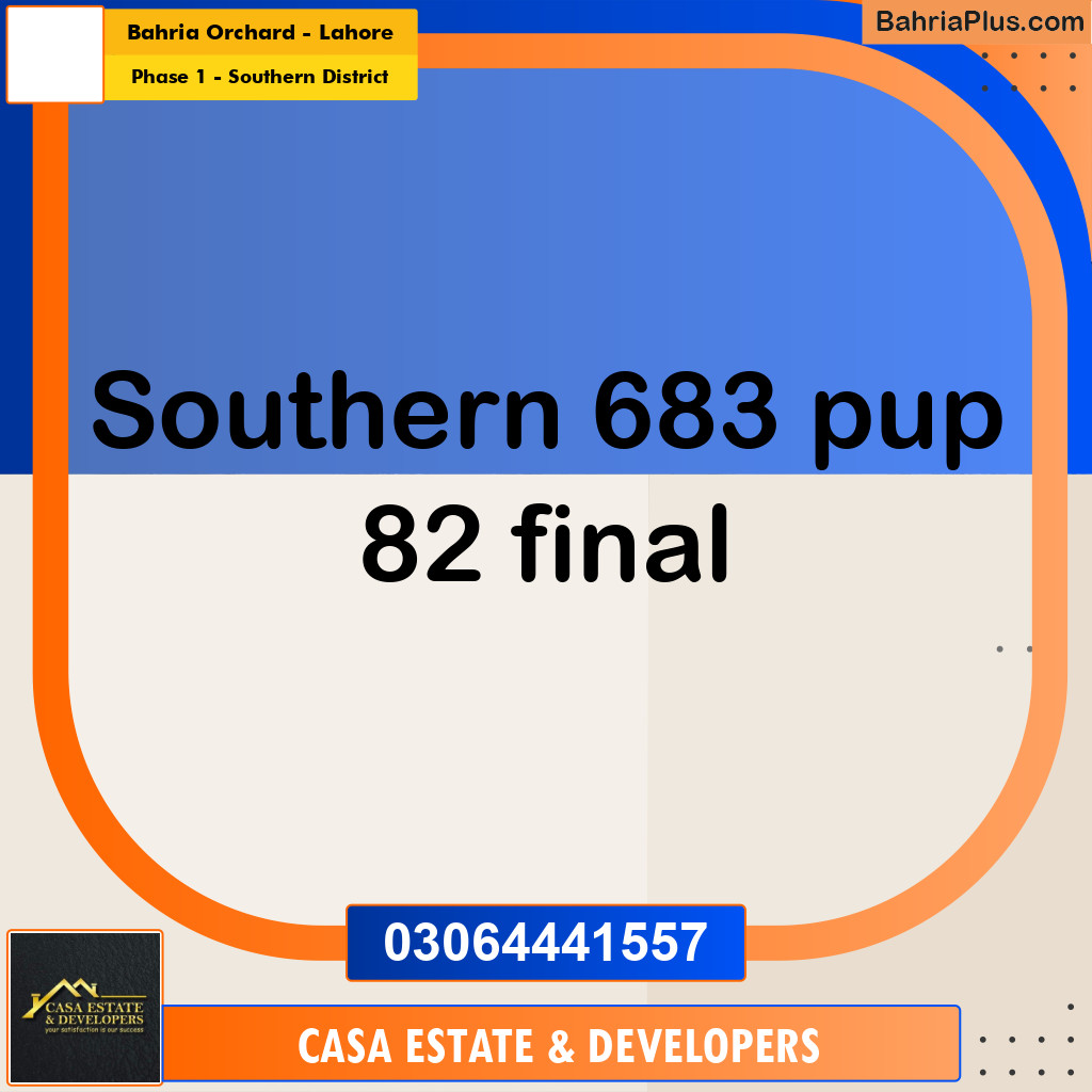 8 Marla Residential Plot for Sale in Phase 1 - Southern District -  Bahria Orchard, Lahore - (BP-332468)