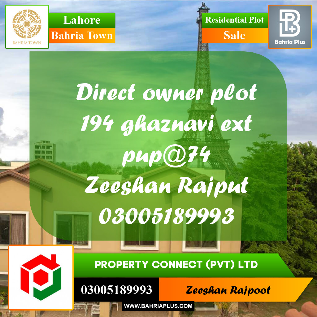 Residential Plot for Sale in Bahria Town, Lahore - (BP-332474)