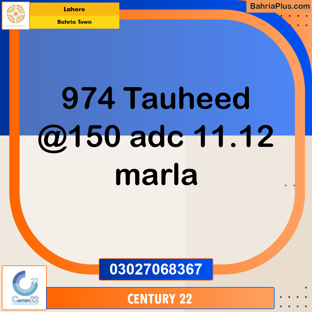 Residential Plot for Sale in Bahria Town, Lahore - (BP-332526)