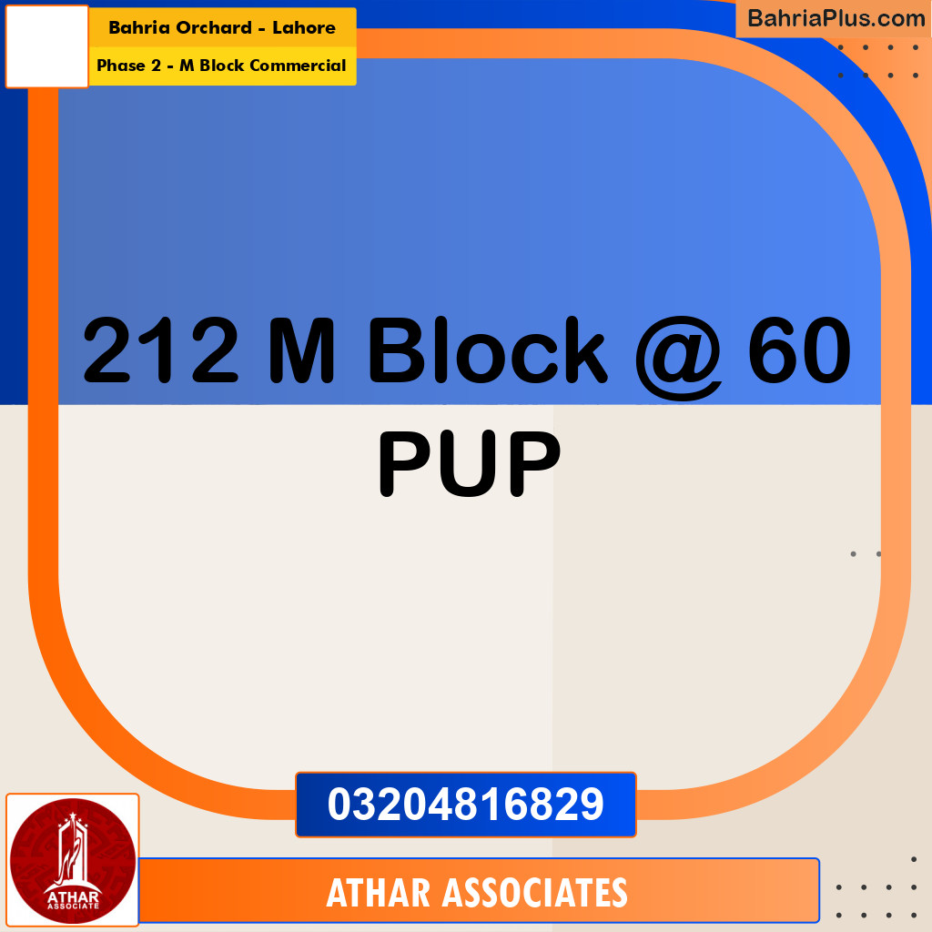 5 Marla Residential Plot for Sale in Phase 2 - M Block Commercial -  Bahria Orchard, Lahore - (BP-332527)