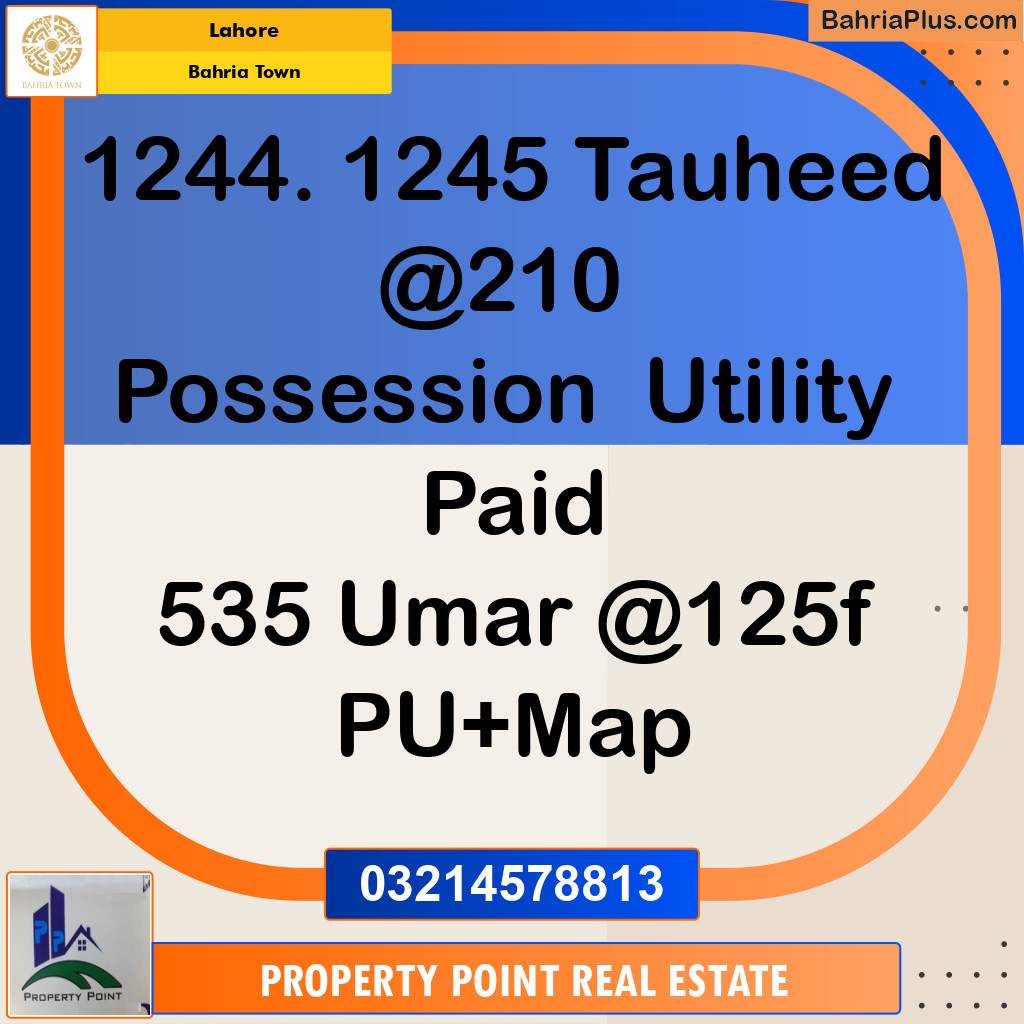 Residential Plot for Sale in Bahria Town, Lahore - (BP-332567)