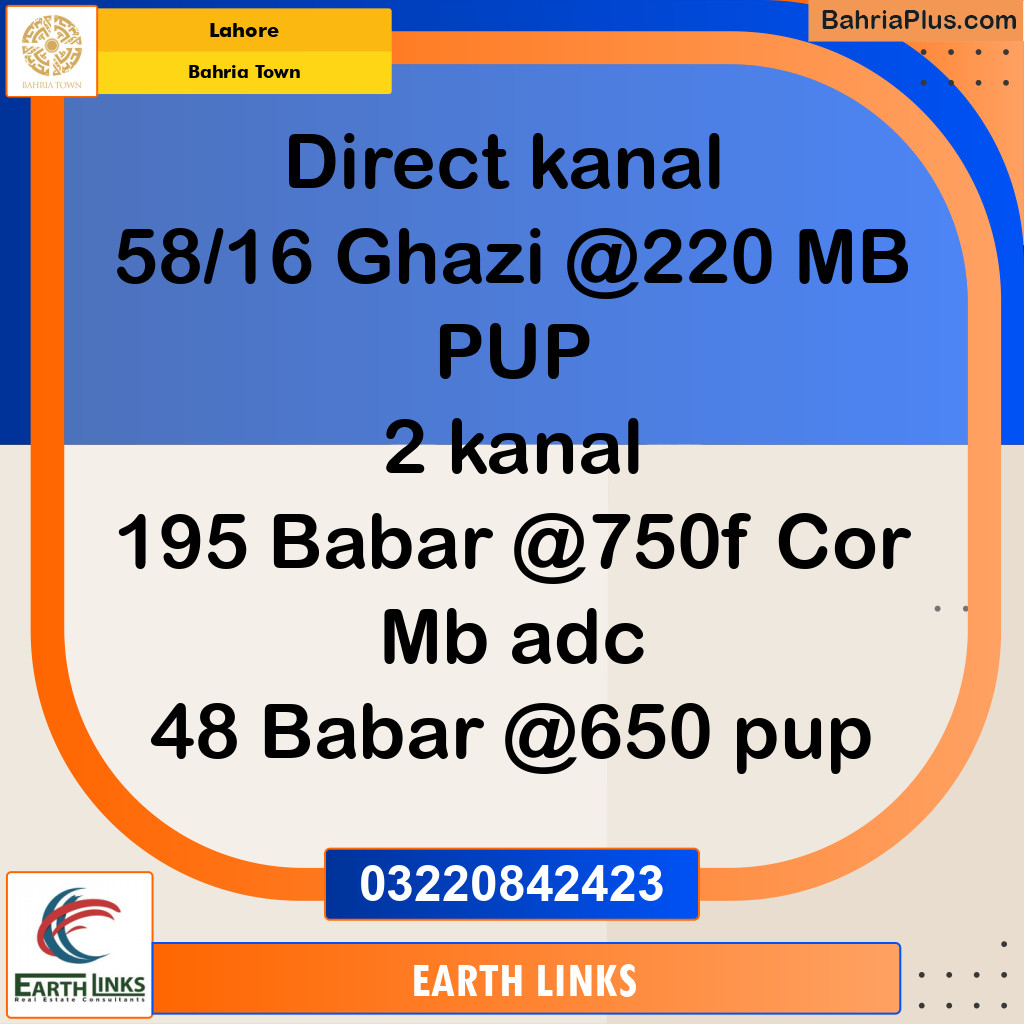 Residential Plot for Sale in Bahria Town, Lahore - (BP-332584)