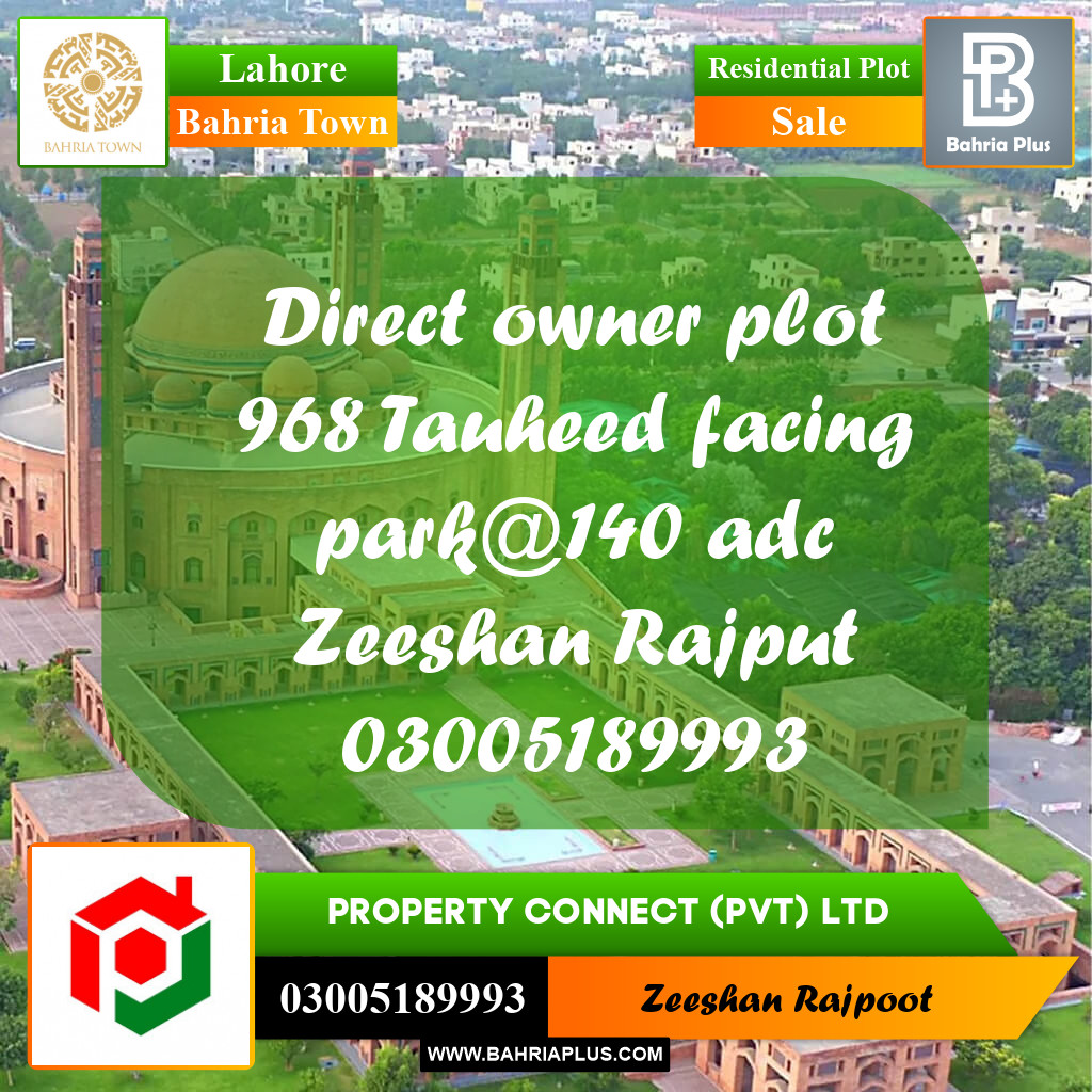Residential Plot for Sale in Bahria Town, Lahore - (BP-332906)