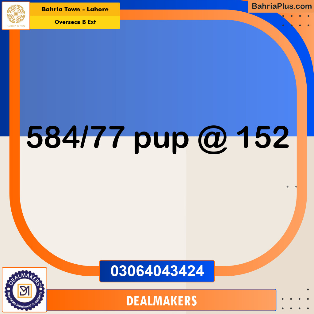 10 Marla Residential Plot for Sale in Overseas B Ext -  Bahria Town, Lahore - (BP-333185)