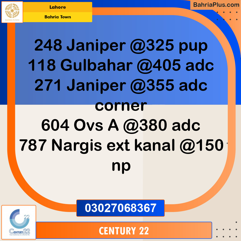 Residential Plot for Sale in Bahria Town, Lahore - (BP-333225)