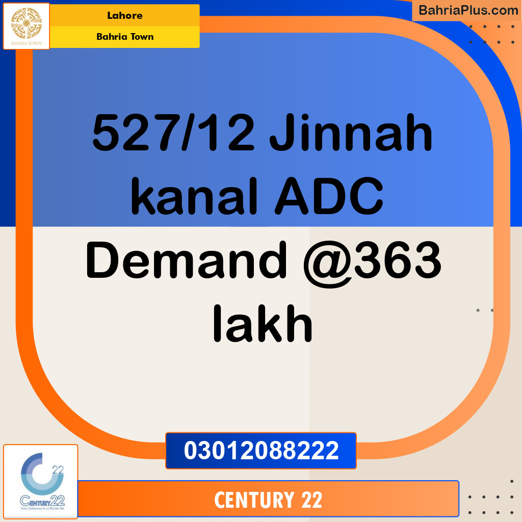 1 Kanal Residential Plot for Sale in Bahria Town, Lahore - (BP-333231)