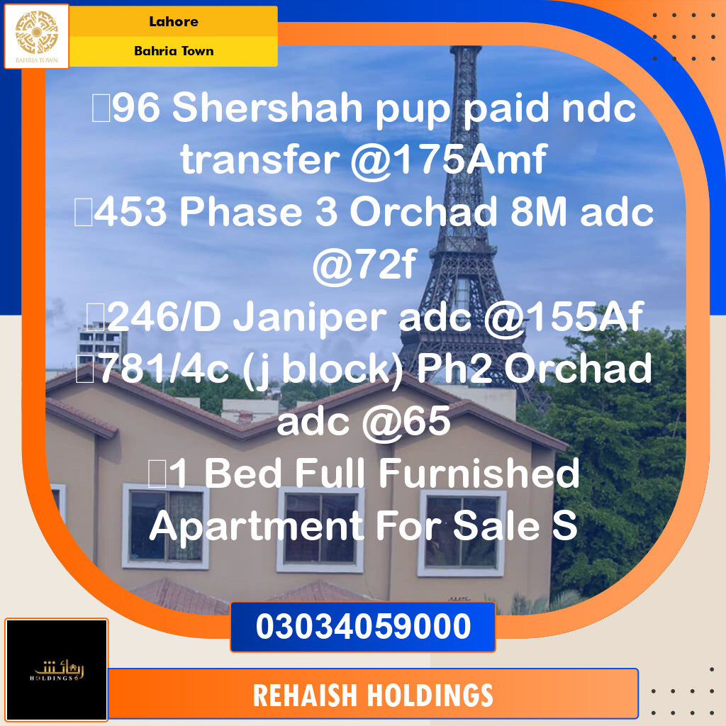 Residential Plot for Sale in Bahria Town, Lahore - (BP-333410)